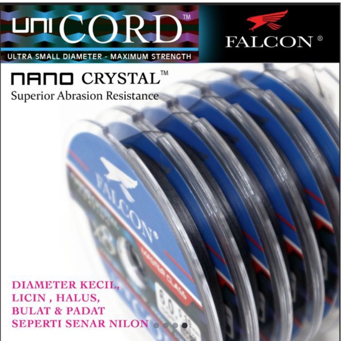 Senar Pe X8 Falcon Uni Cord Nano Crystal Coasted 100M Connecting