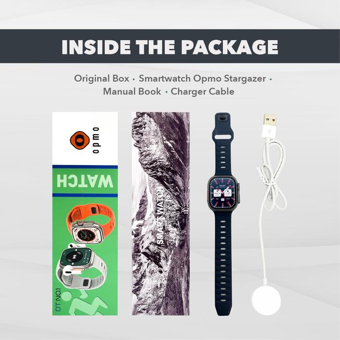 terbaru  opmo smartwatch stargazer kiblat pengingat sholat health tracker sport bluetooth