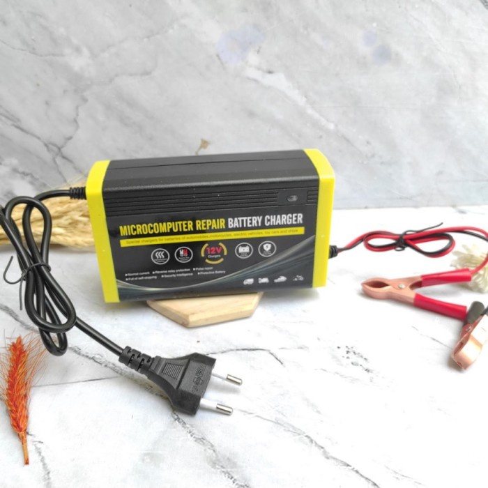 BATTERY CHARGER SUNPRO 12V 7A / ADAPTOR CAS AKI 4AH-80AH