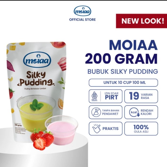 

Ready Stok" Bubuk Puding /Pudding Sutra Moiaa/ Silky Pudding Moiaa/ 200 Gram