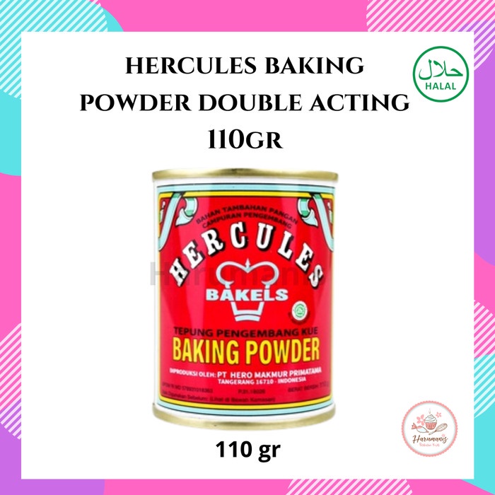 

Ready Stok" Hercules Baking Powder Double Acting 110 Gr