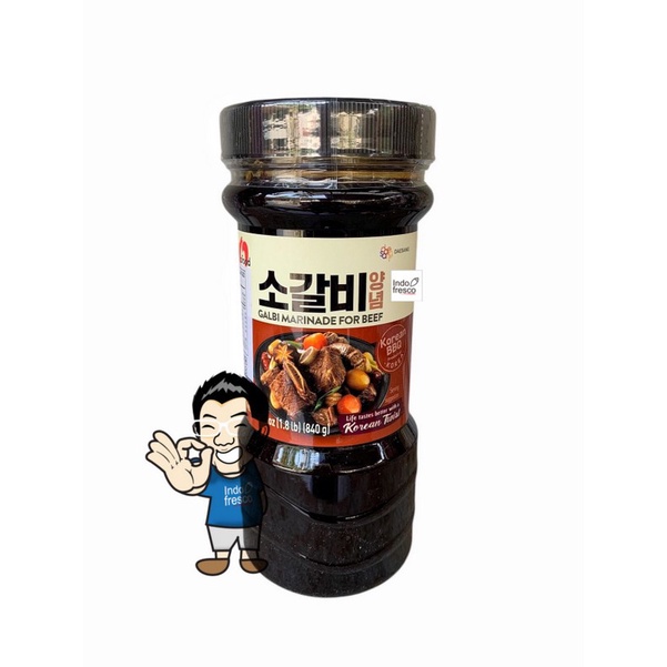 

Chung Jung One Daesang Bbq Beef Galbi Marinade Sauce-Saus Iga 840 G