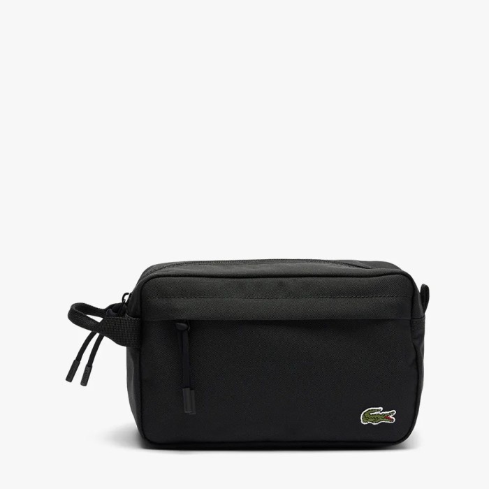Lacoste Neocroc Toiletry Bag / Travel Pouch - Black 000