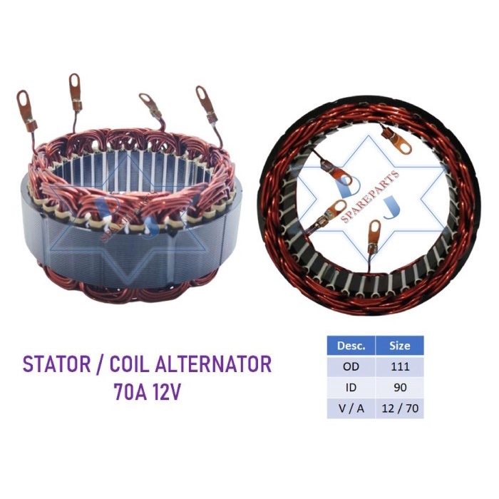 STATOR BANTALAN COIL ALTERNATOR ND 70A