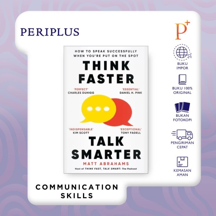 

Think Faster, Talk Smarter By Abrahams, Matt - 9781035024971