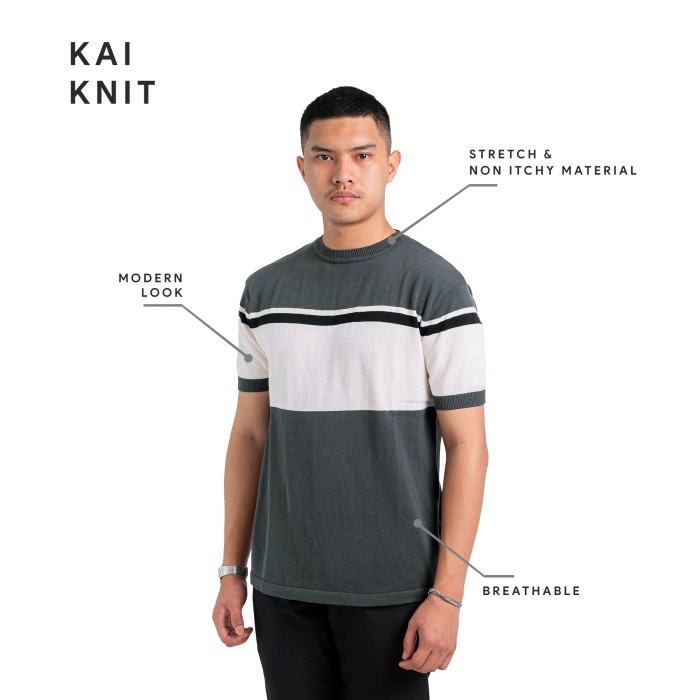 Kaos Pria Knit Smith Berlin Kai Modern Fit