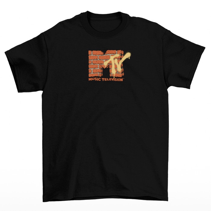 Kaos 90an Pria Tomoinc MTV Brick Logo