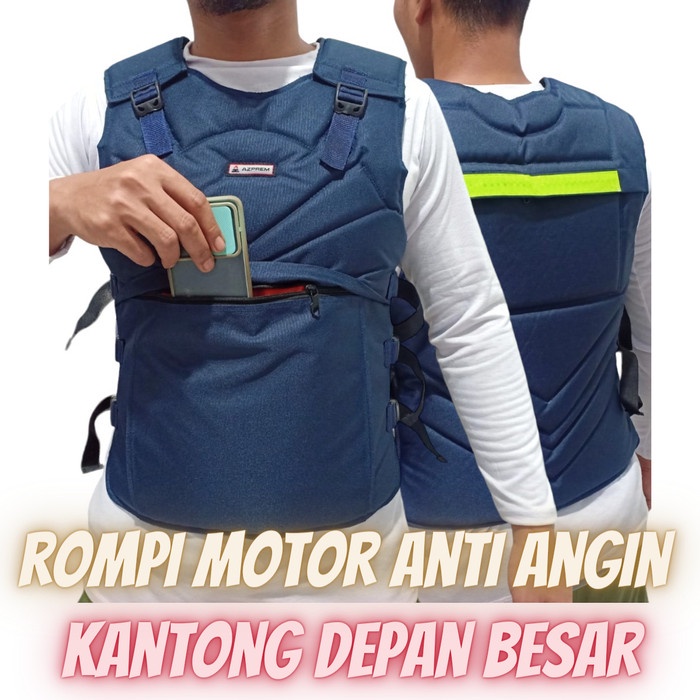 jaket rompi pria anti angin