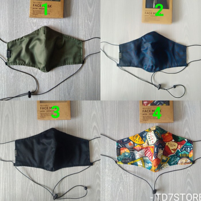 Masker Eiger Face Mask Non Medical E89 - Original