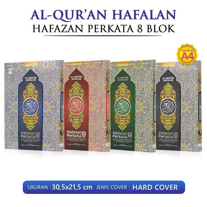 

Produk Terbaru Alquran Hafalan A4 Besar Hafazan 8 Blok Perkata Tajwid Warna Alqosbah Quran Packing