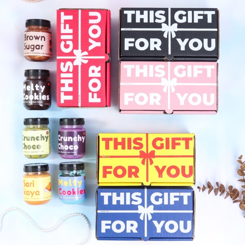 

NEW SnackLab Crunchy Choco Jar Hampers Gift Box Souvenir Ulang Tahun Wisuda Wedding