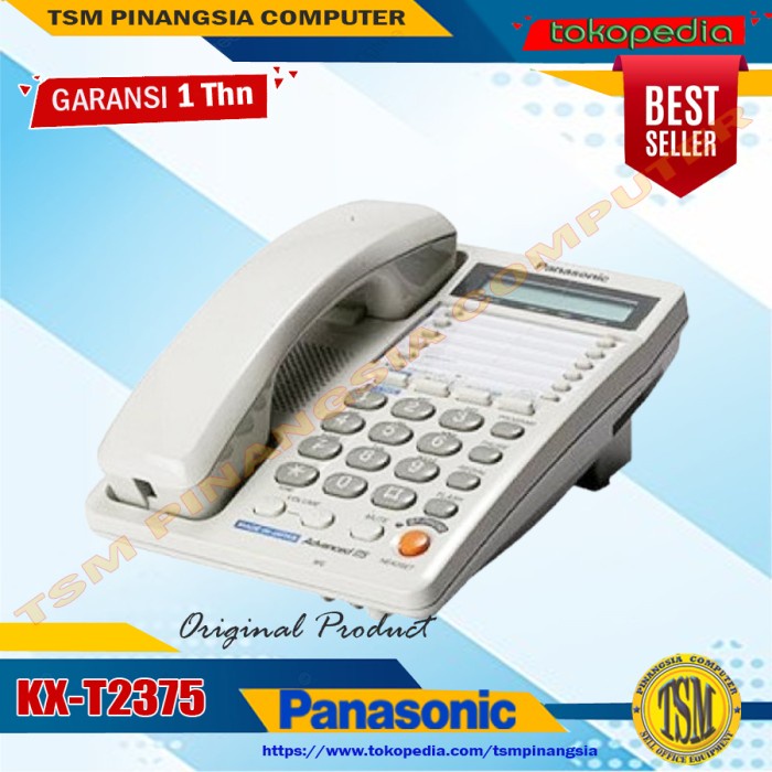 SALE TERHOTT TELPON RUMAH PANASONIC KX-T2375 / KX-T 2375 PESAWAT TELEPON ANALOG SINGLE LINE READYY