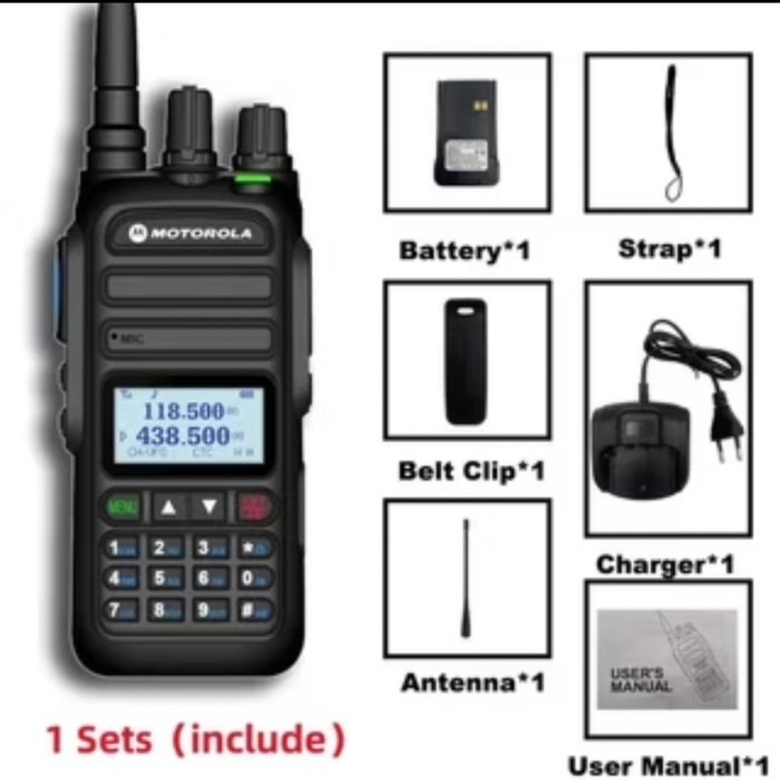 DISKON HT MOTOROLA 370S WALKIE TALKIE HIGH POWER UV RADIO WALKIE TALKIE JARAK JAUH WALKIE TALKIE