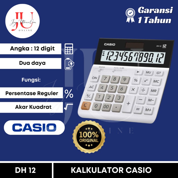 

Kalkulator Casio DH-12 BLACK TERLARIS/TERMURAH/TERPOPULER