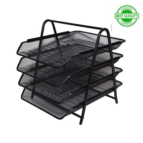 

Rak File Kertas Organizer Dokumen Meja Kerja 4 Tingkat - Hitam (Best Quality) DiskonJual MurahHarga