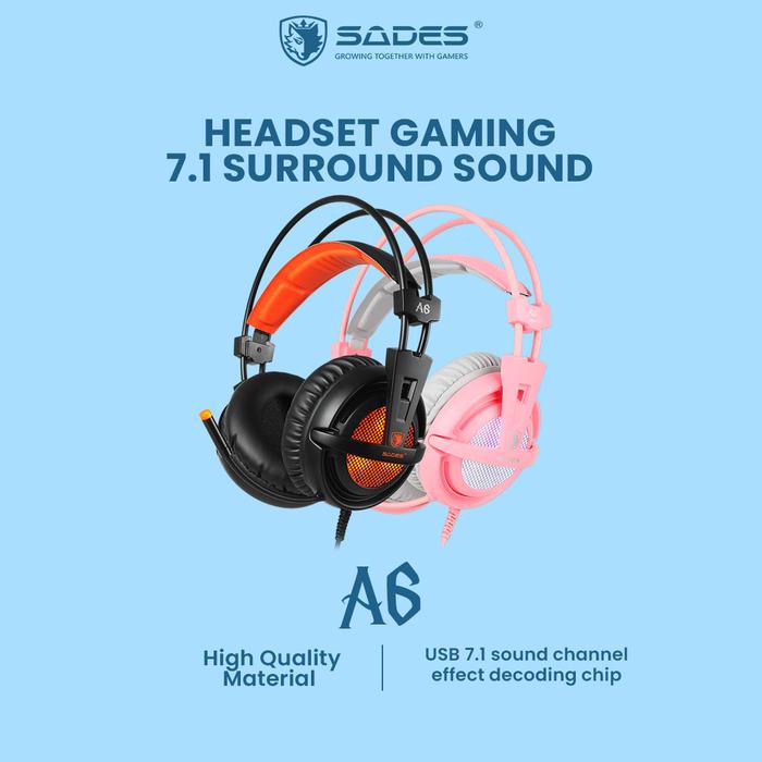 Harga Murah Headset Gang Sades A6 7.1 Surround Sound