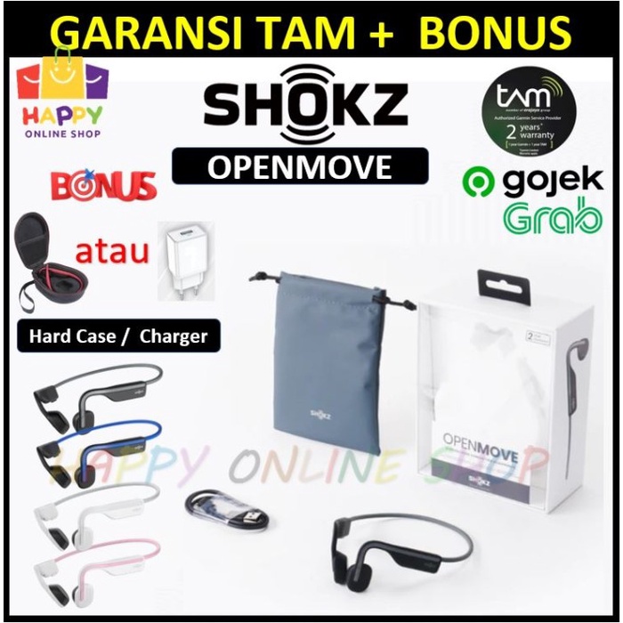 Shokz Openmove Wireless Bone Conduction Headphone Aftershokz Open Move