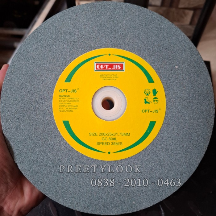 Paling Baik Batu Gerinda Poles 8"X1X1-1/4 Batu Gerinda Asah Grinding Wheel 8 Inch