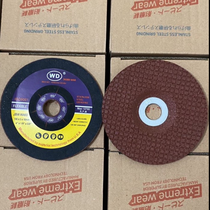 Hemat Batu Poles Flexible Stainless/ Wa60/ Wd Flexible Grinding Wheel