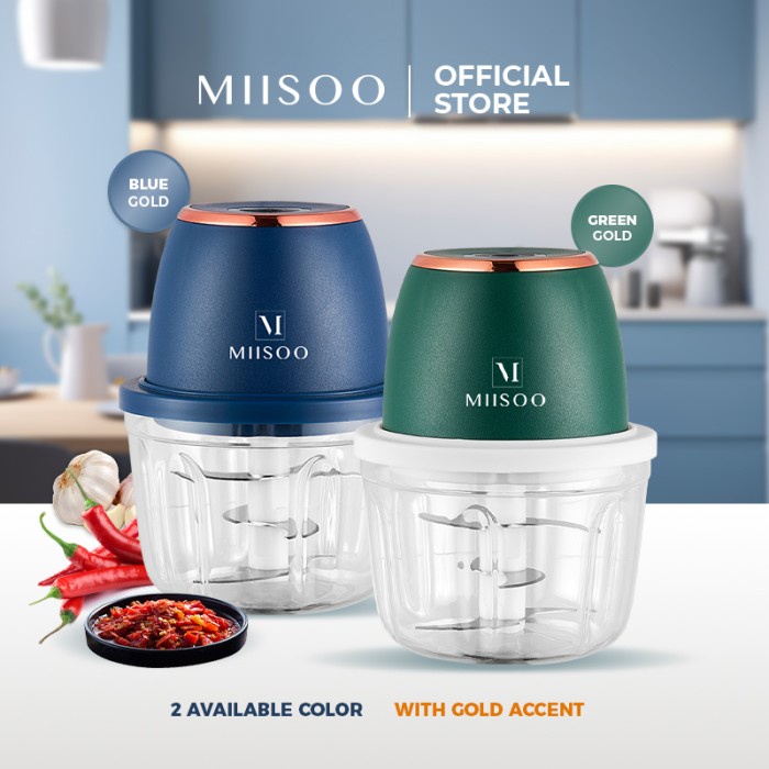 

SPECIAL MIISOO Portable Blender Mini Chopper Food Processor Blender Bumbu Multifungsi Rechargeable