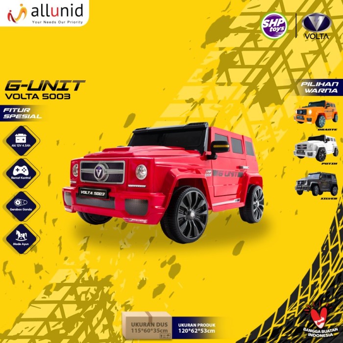Mobil Aki Mainan Anak VOLTA 5003 G-Unit Mercy Mercedes Benz G63 Remote