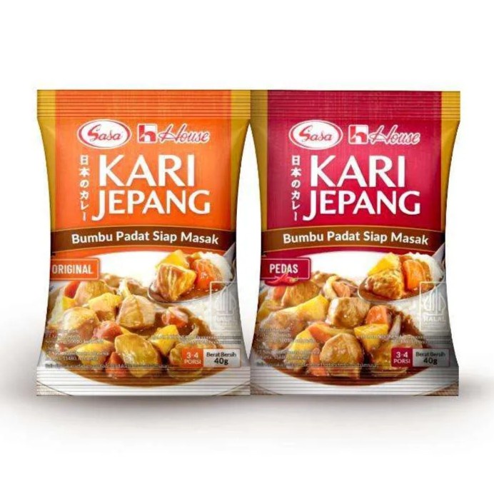 

PRODUK TERBATAS Sasa House Kari Jepang Pedas / Bumbu Padat Siap Masak 40 Gr