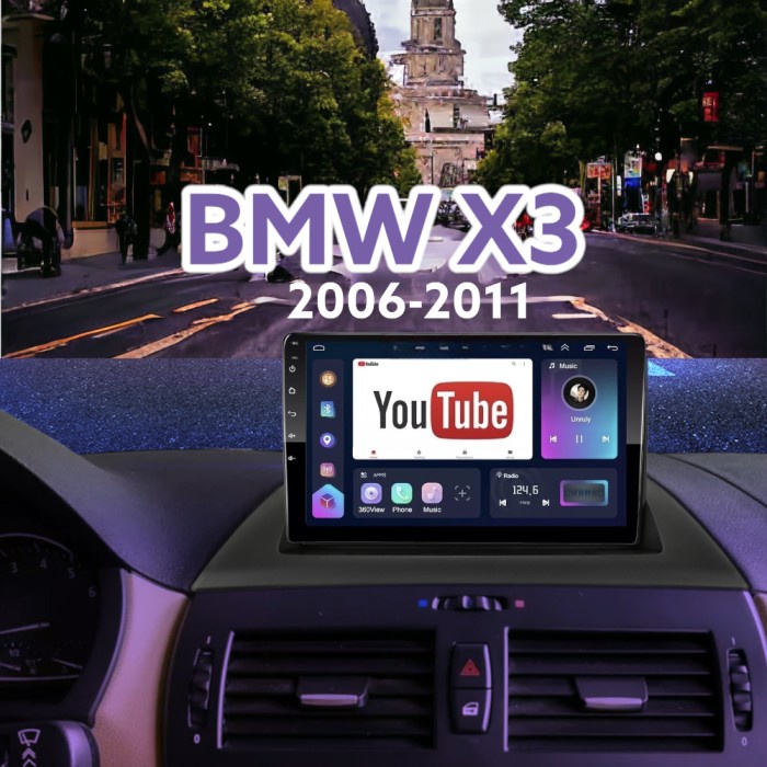 Head unit Android BMW X3 E83 E84 2004-2012+FRAME FIT+KABEL +CANBUS Car