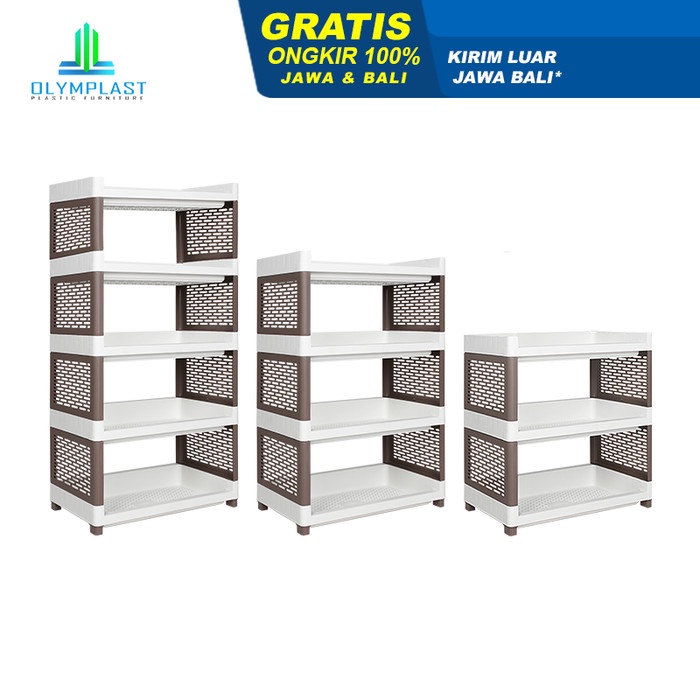 Olymplast Rak Susun Besar Plastik / Rak Buku / Serbaguna - RSOB TERLARIS/TERMURAH/TERPOPULER