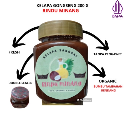 

KOMPLIT kelapa Gongseng bumbu tambahan rendang