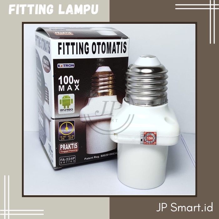 TERBARU - Fitting Lampu Otomatis timer fitting sensor lampu