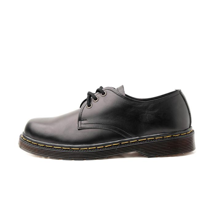 Top Sepatu Boots Kulit asli Pria Portee Goods OG Derby Boots premium leather Hitam Shoes Black