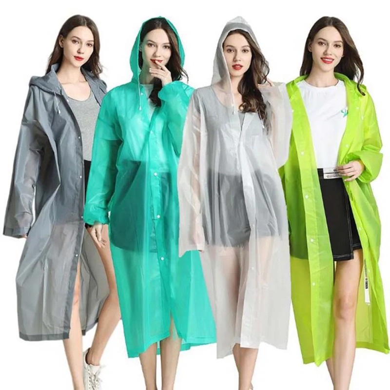Jas hujan dewasa eva jas hujan tahan air baju hujan wanita pria dewasa