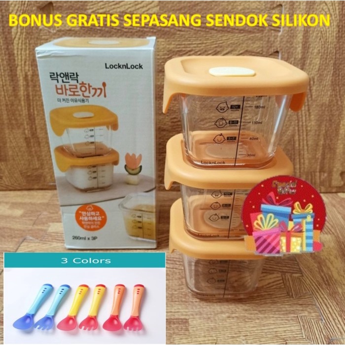 WADAH MPASI BAYI LOCKNLOCK MPASI BAYI KOTAK MAKAN MPASI BAYI MURAHHHHH