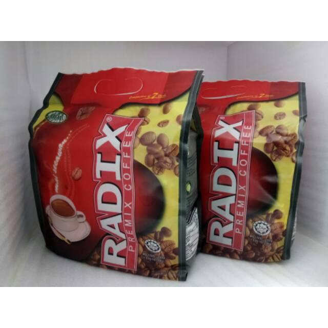 

KOPI RADIX COFFE PRACAMPURAN KOPI HERBAL PREMIX COFFEE HPAI HPA HNI 32 SACHET BUBUK TERMURAH