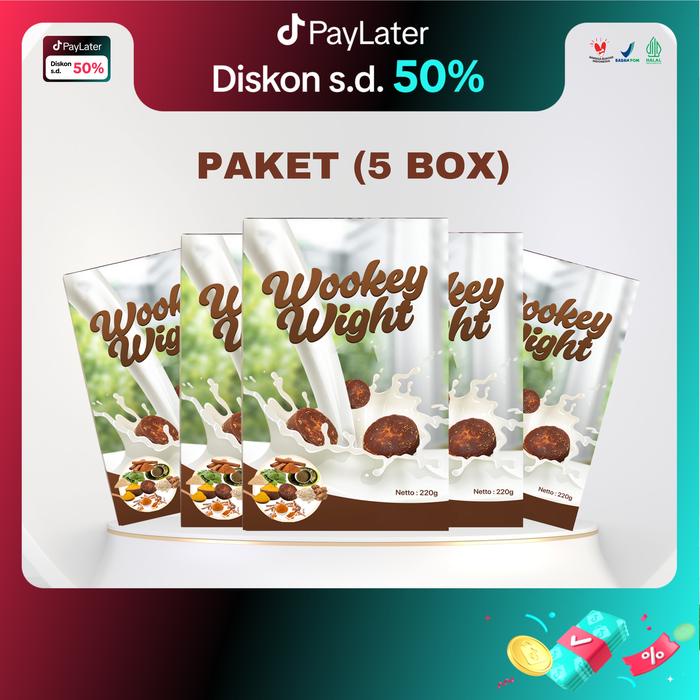 

terbaru !!! susu wookey rasa brown sugar paket 5 box ready