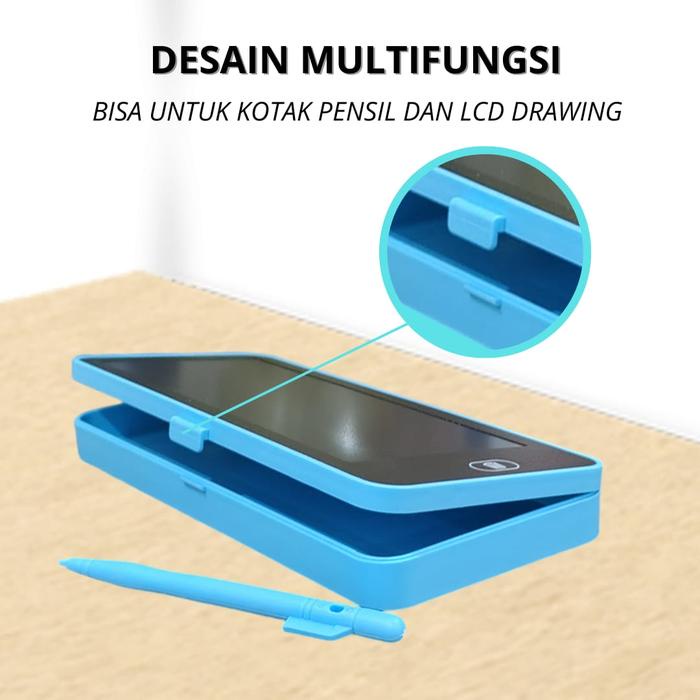 

JTTOP" DRAWING BOX KOTAK PENSIL DAN PAPAN CORET KREATIF ANAK DENGAN DIGITAL PAD EDUKASI