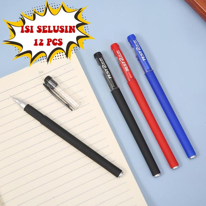 

JTTOP" AVVET - (COD) NEW! PAKET USAHA 50PCS 75PCS 100PCS MIX PENA GEL 0.55MM STANDARD PULPEN TINTA