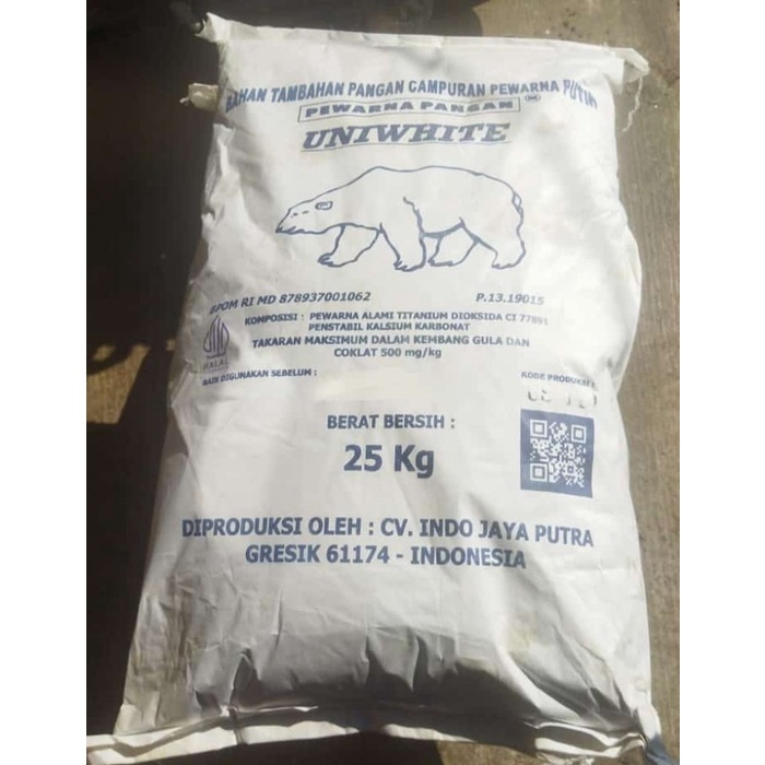 

Pewarna Makanan Putih Uniwhite 25Kg