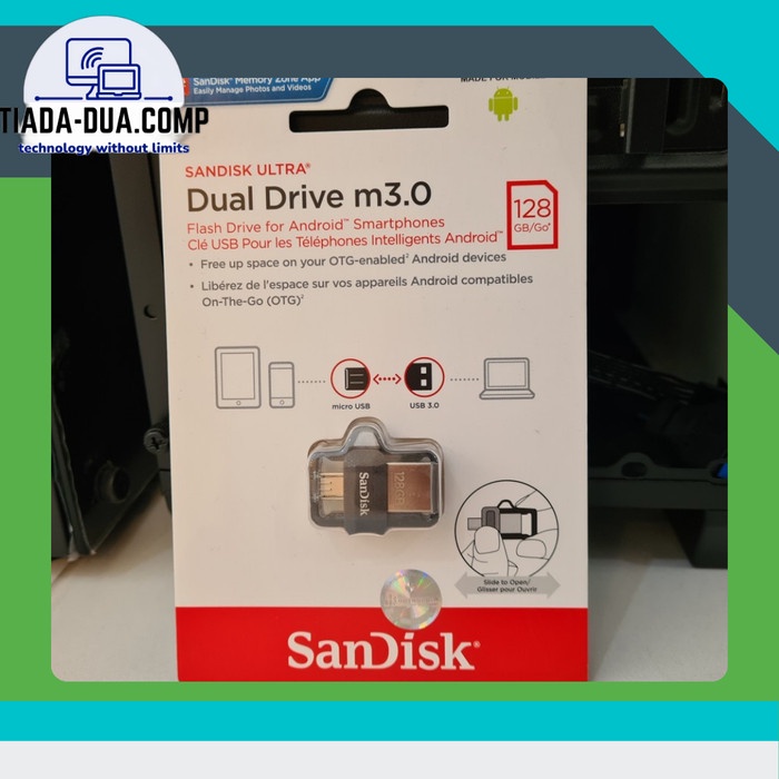 SanDisk OTG Flashdisk Ultra Dual Drive USB to Micro USB - 128GB