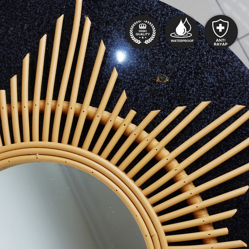 Harga Miring Cermin Rotan Sintetis Dekorasi Rumah Kantor Hotel