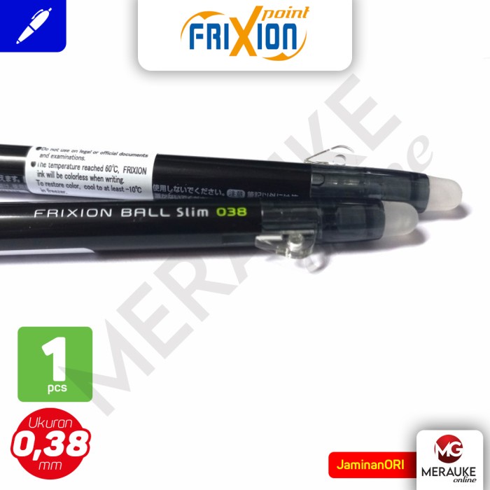 

HJK Ballpoint PILOT Frixion Ball Slim 0.38 - Hitam
