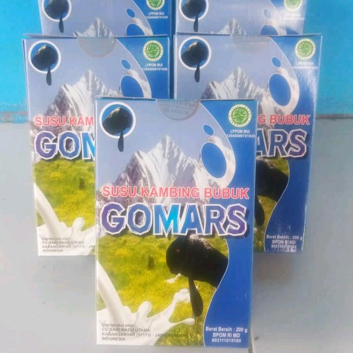 

terbaru !!! susu kambing etawa bubuk gomars vanila paket 5 box ready