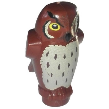 Lego Part Animal Reddish Brown Owl Harry Potter 92084Pb01 Burung Hantu Set 76418