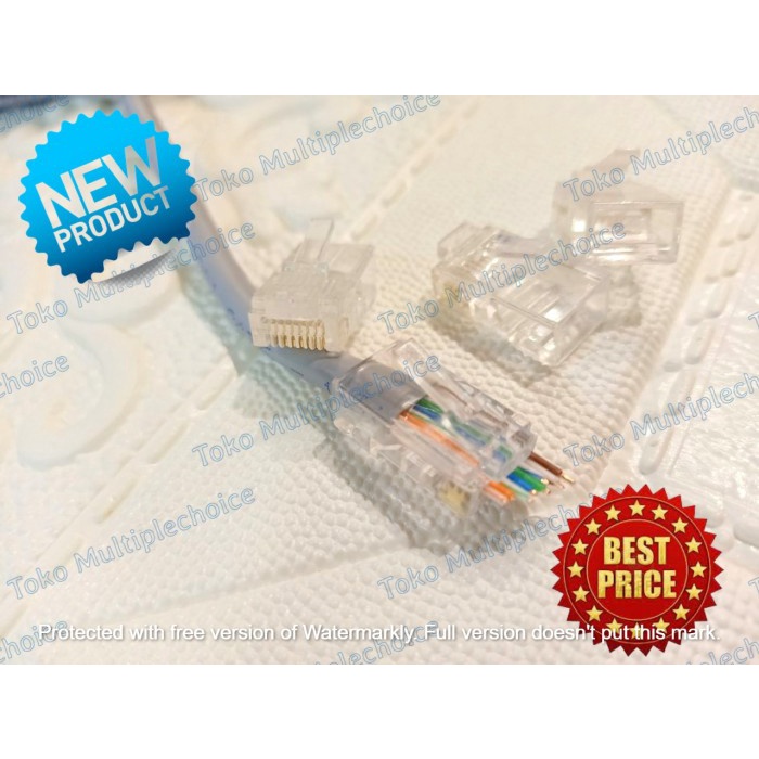 Paling Baik Crimp Tool Pass Rj45-Through Crimper For Cat6A Cat6 Cat5 Cat5E 8P8C