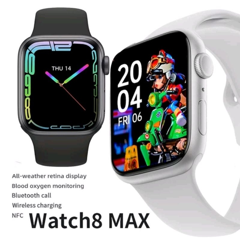 Jam Tangan Pintar Smartwatch Watch 8 Max Ios Android Multifungsi
