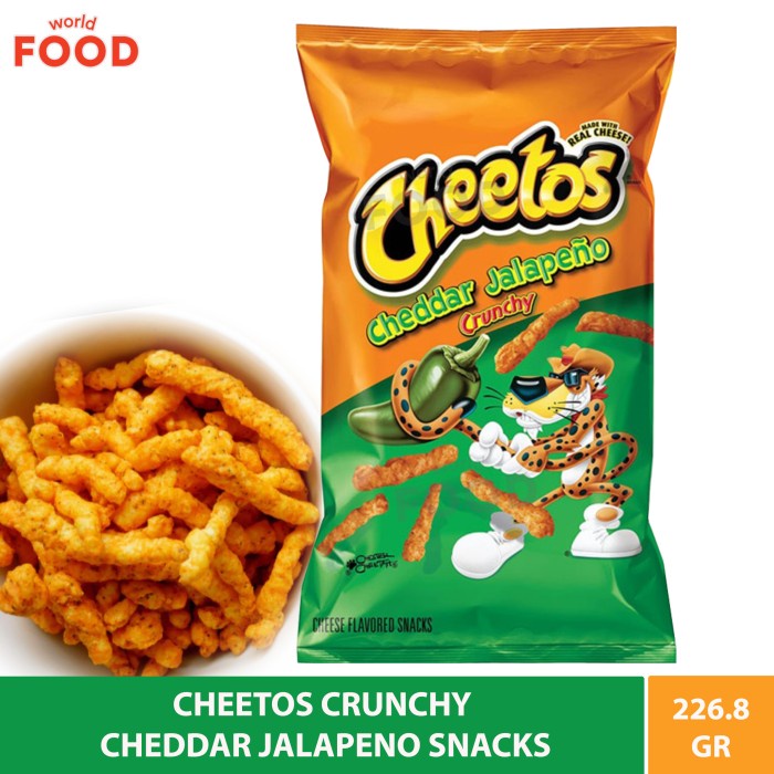 

CHEETOS CRUNCHY CHEDDAR JALAPENO SNACKS