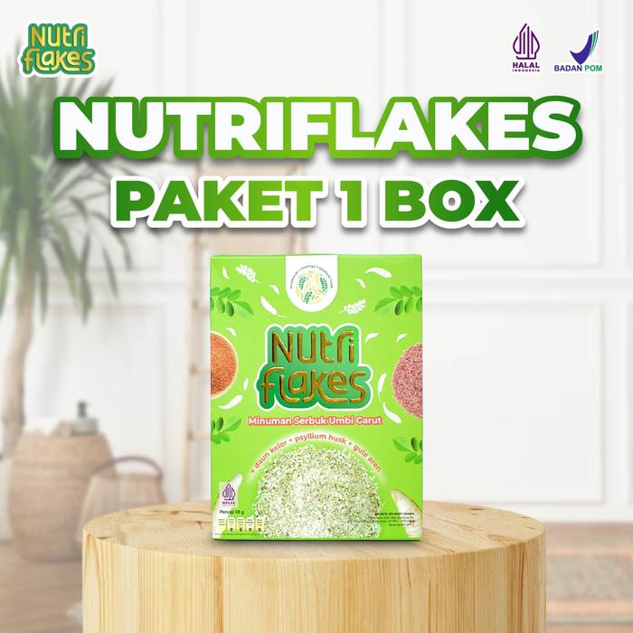 

Nutriflakes Sereal Asam Lambung Terbuat Dari Umbi Garut Bantu Masalah Lambung Isi 280g/Box Original