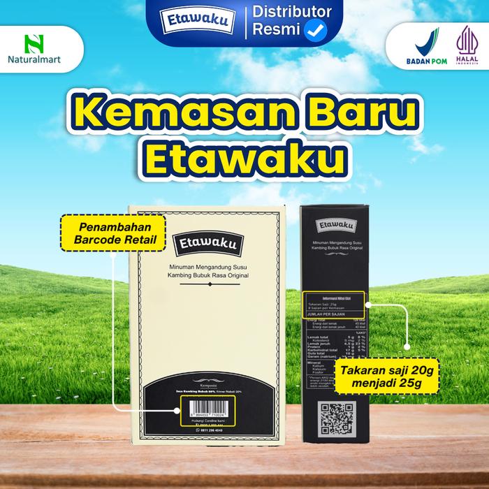 

Etawaku Paket 2 Box - MInuman Susu Kambing Etawa Rendah Gula Rendah Lemak Bahan Dairy Milk Bubuk