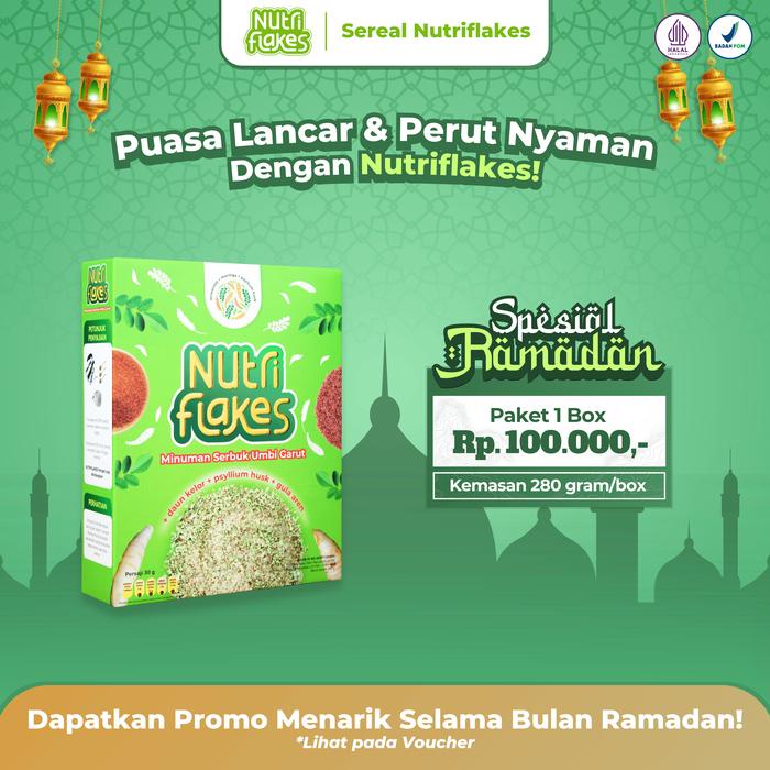 

Nutflakes paket 1 box Cereal Asam Lambung Granola Bubur