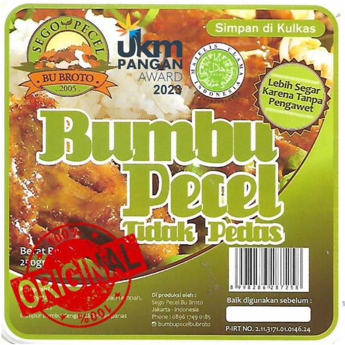 

Sale! Bumbu Pecel Tidak Pedas - Bu Broto - Khas Madiun